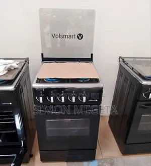 Volsmart Full Gas Standing Cooker – 4 Burner Stove With Gas Oven.