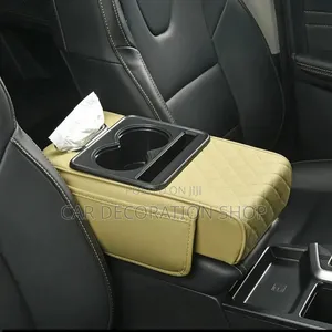 Car Armrest Storage Boxcentre Console With Cup,Phone, Saviette Holder