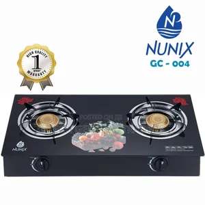 Nunix 2burner Auto Ignition Glass Top Gc-004(1 Year Warranty)