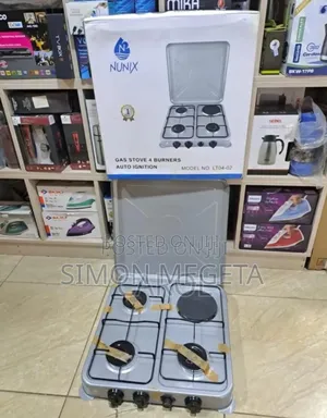 With Auto Ignition Nunix 3+1 Cooker. Table Top