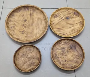12 Inch Handcrafted Round Wooden Plate