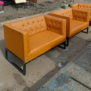 Modern Vip Restaurant Couches, Yellow Gold 