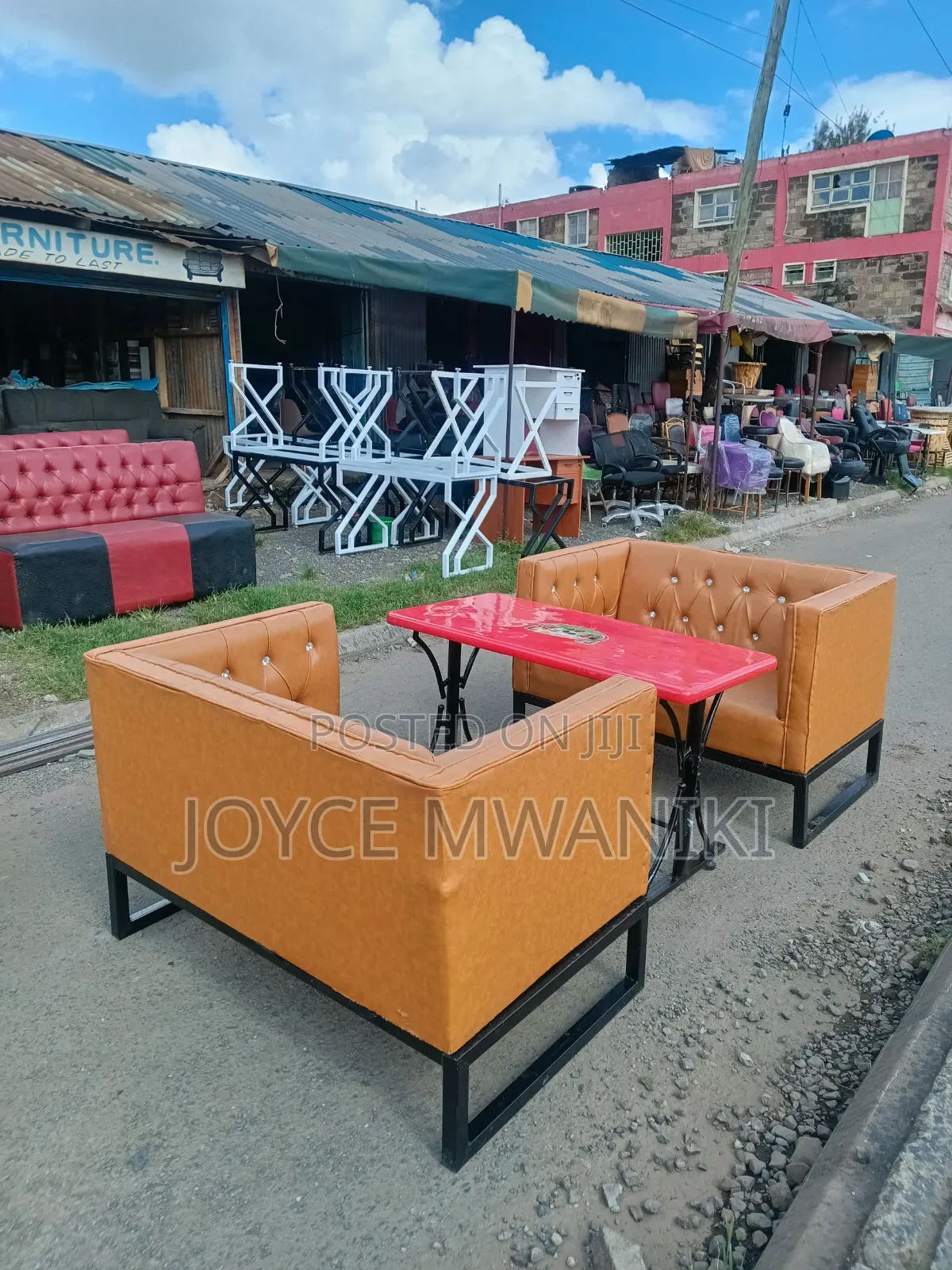 Modern Restaurant Couches Set Up 