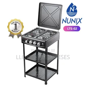 Free Standing 4 Burner Cooker With 1 Hot Plate
