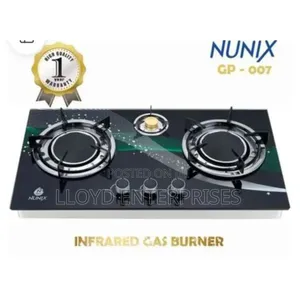 Infrared 3 Burner Nunix Gp 007 Cooker