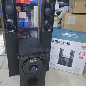 Gs-601 Bluetooth Tallboy Subwoofer Speaker 2.1 Channel