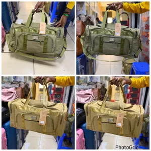 Canvas Material Medium Multi Pockets Travel Duffel Bag*
Beige