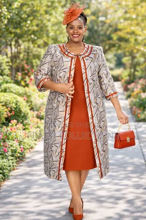 Mama's 2-Piece Set Dress+Long Coat