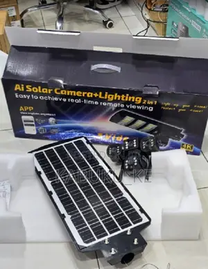 Triple Lens V380pro Solar Street Light PTZ Flood Light 4g Camera 450w