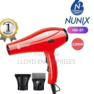 Nunix Blow Dryer 2200watts Red