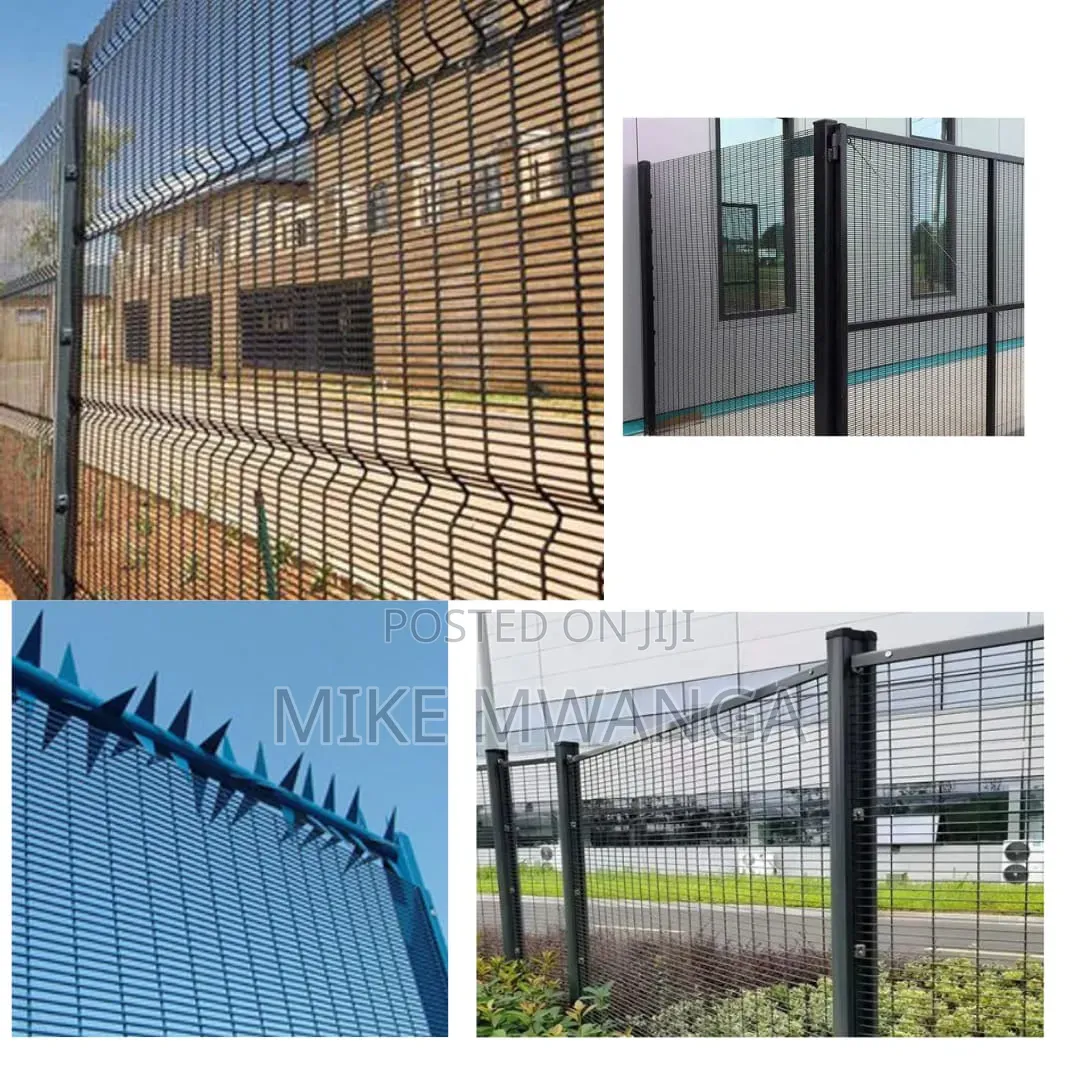 Galvanized Clear View Anti Climb Fence