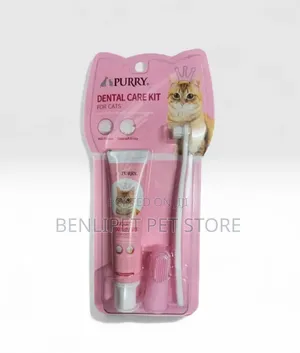 Milk Flavoured Cat Toothpaste Toothbrush Set, No Rinse