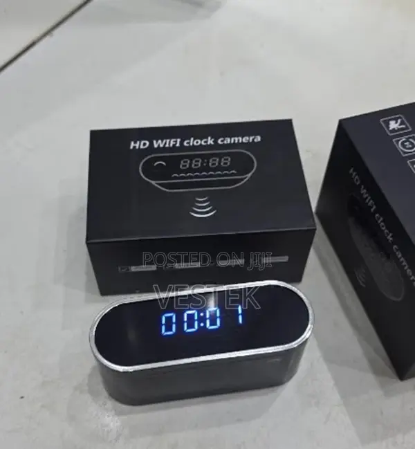 Table Clock Camera Alarm Setting Mini Camera Night Vision