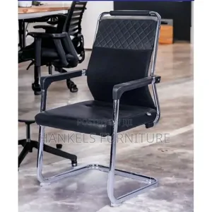 Office Chair Reception/Conference With Cushioned Guest Support