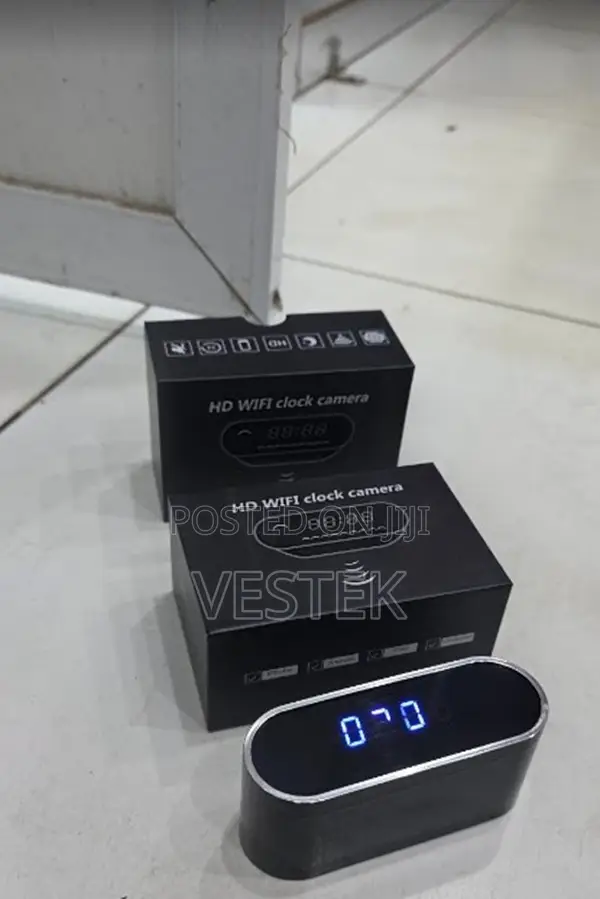 Table Clock Camera Indoor Home Security Surveillance