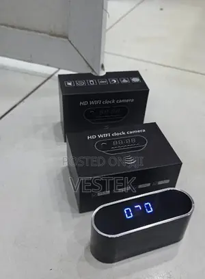 Clear Night Vision and Motion Detection Wifi Table Clock Camera 1080p