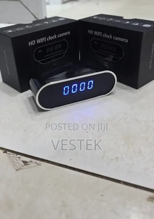 Wireless Home Security Surveillance Table Clock Indoor Camera