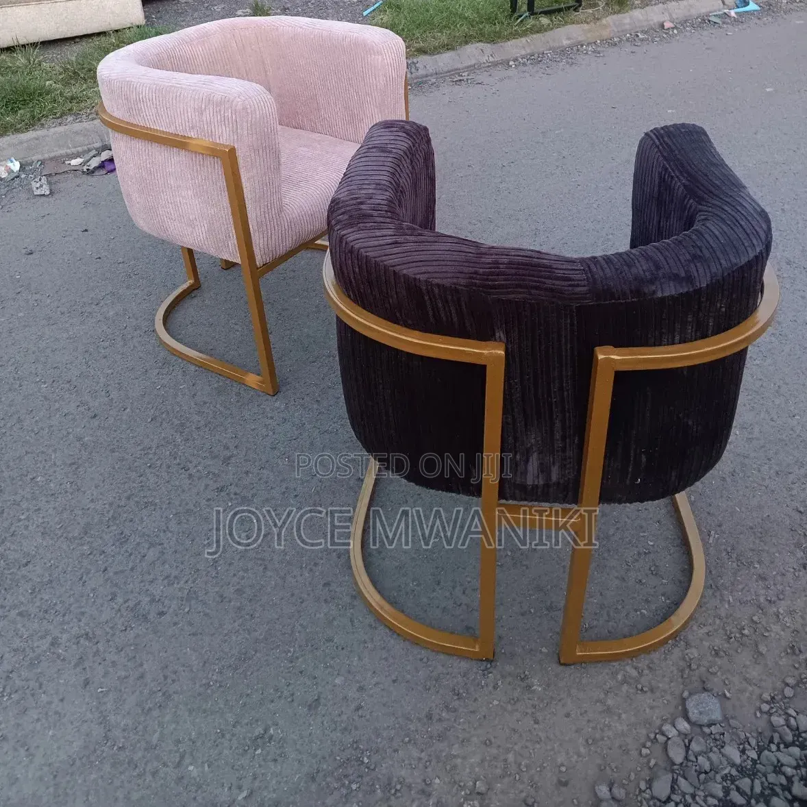 2 Manicure or Styling Seats, Baige and Brown