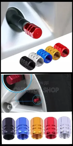 4pc Colored Universal Fit Valve Caps Covers Aluminum