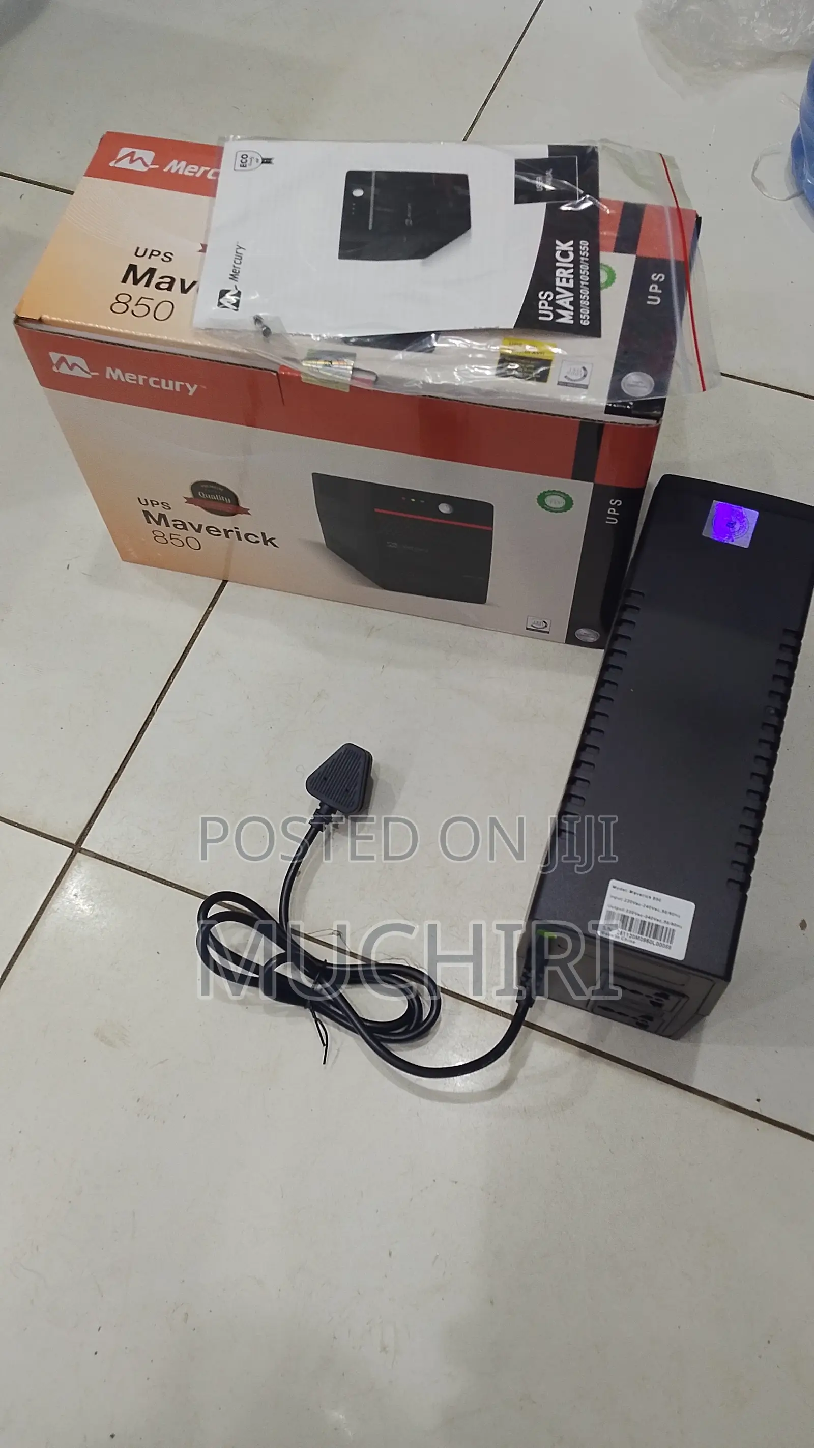 2 Ports 850va Maverick Power Back Ups Mercury 850va
