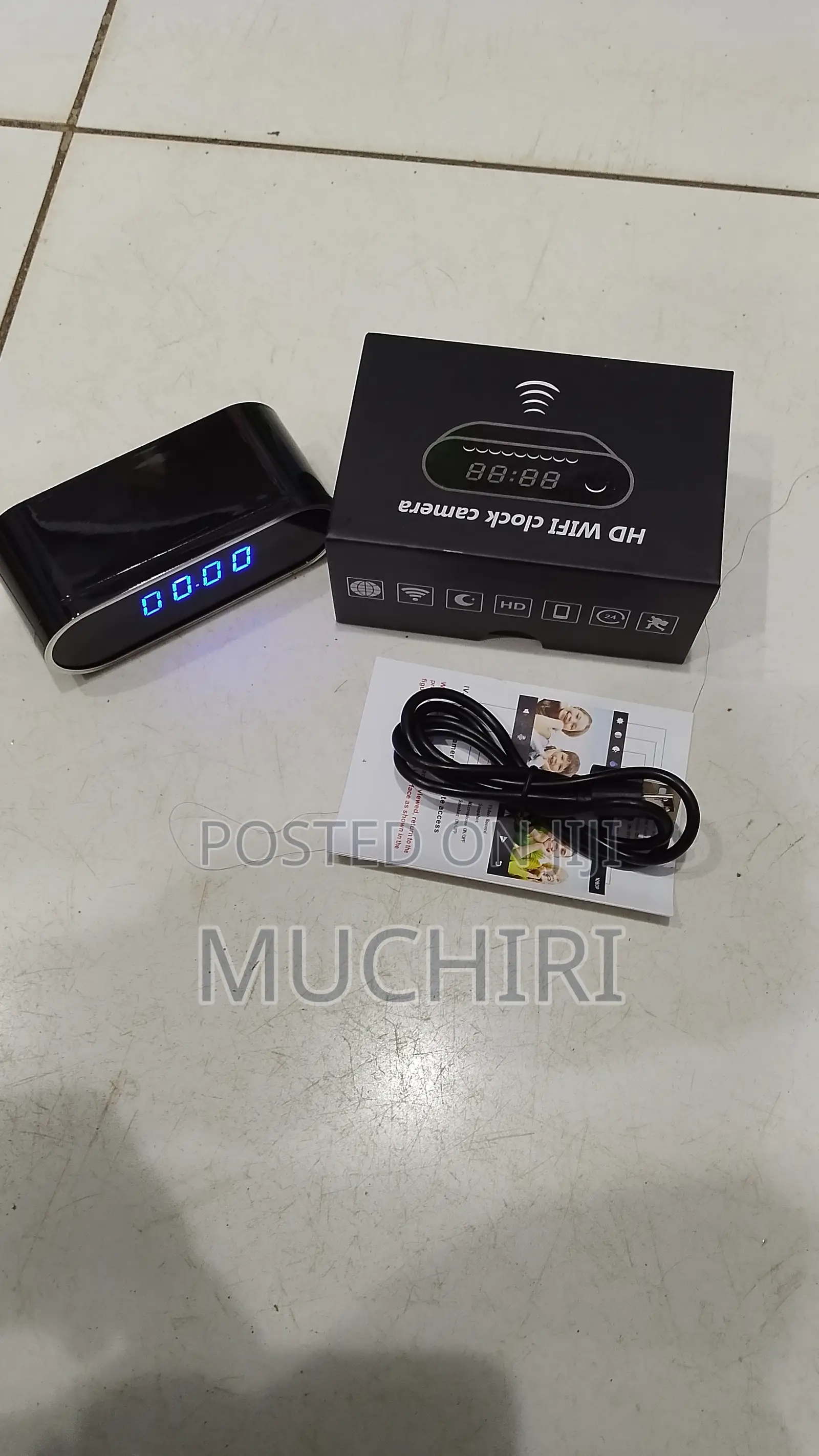 Hidden Spy Wifi Camera With Clock Full Hd