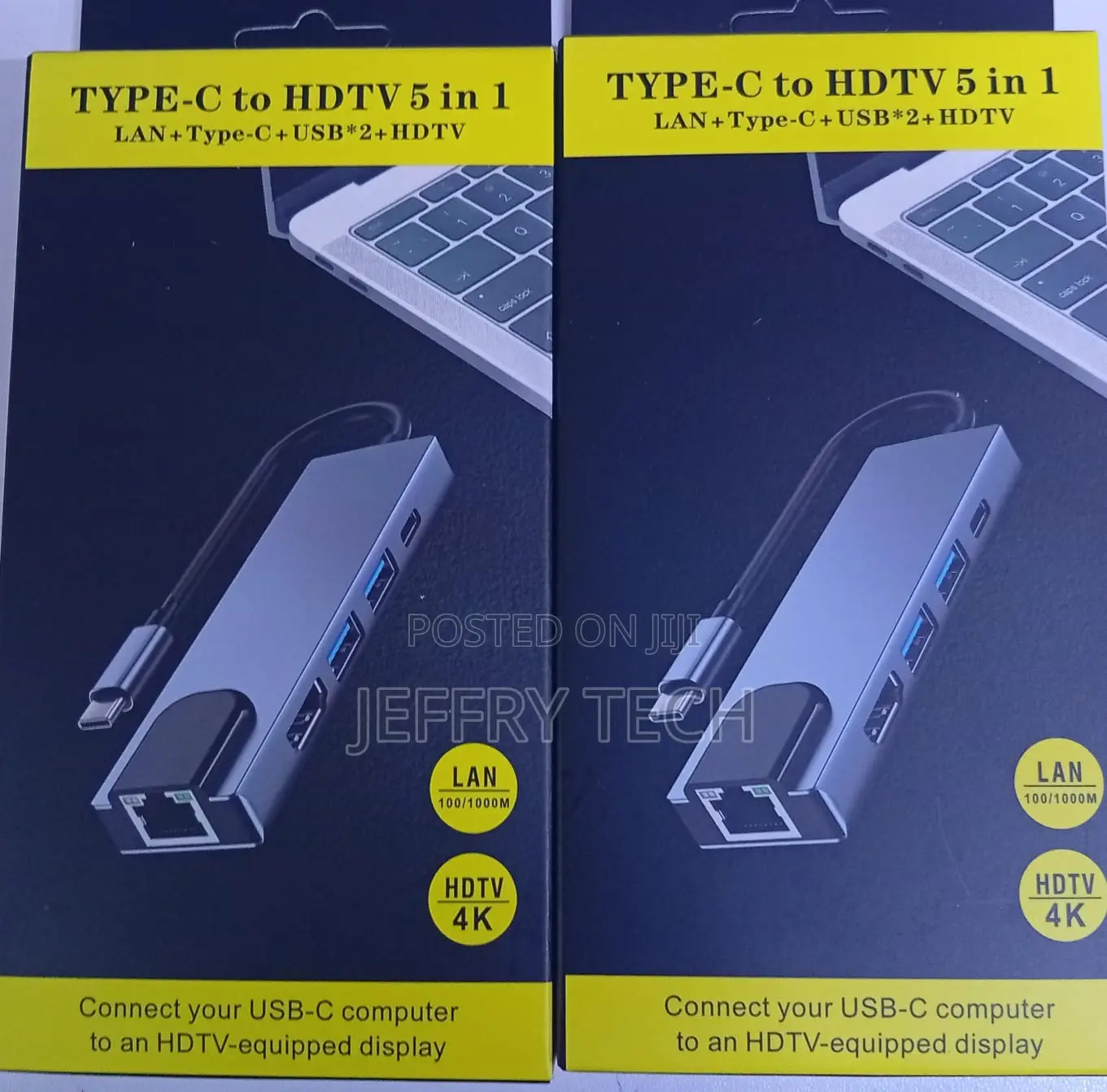 Multiport Adapter Usb C Hub to Ethernet Hdmi Usb C Dock for Macbook