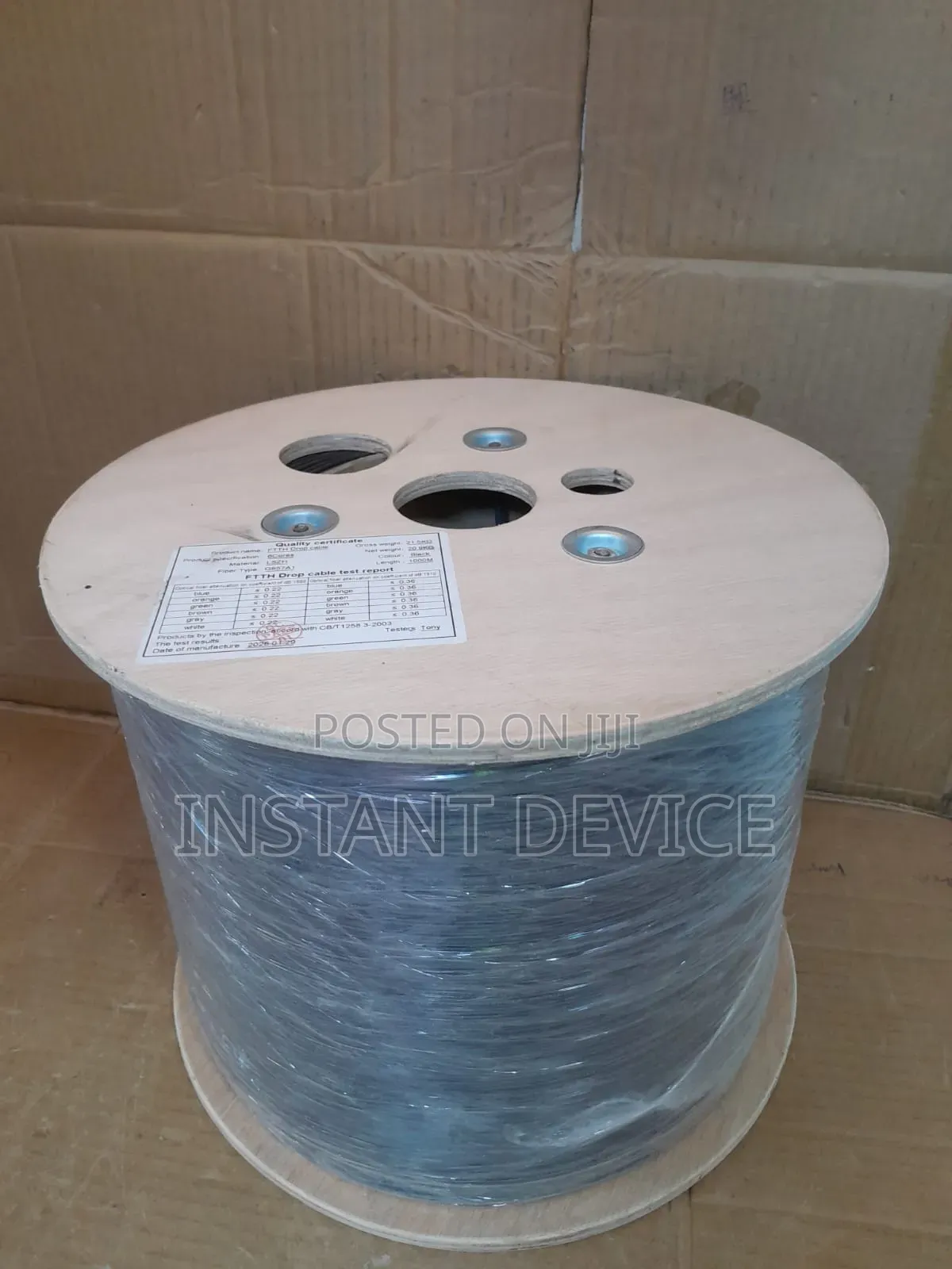 6 Core Outdoor FTTH Fiber Drop Cable (1000m)