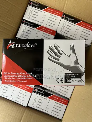 Black Nitrile Powder-Free Examination Gloves