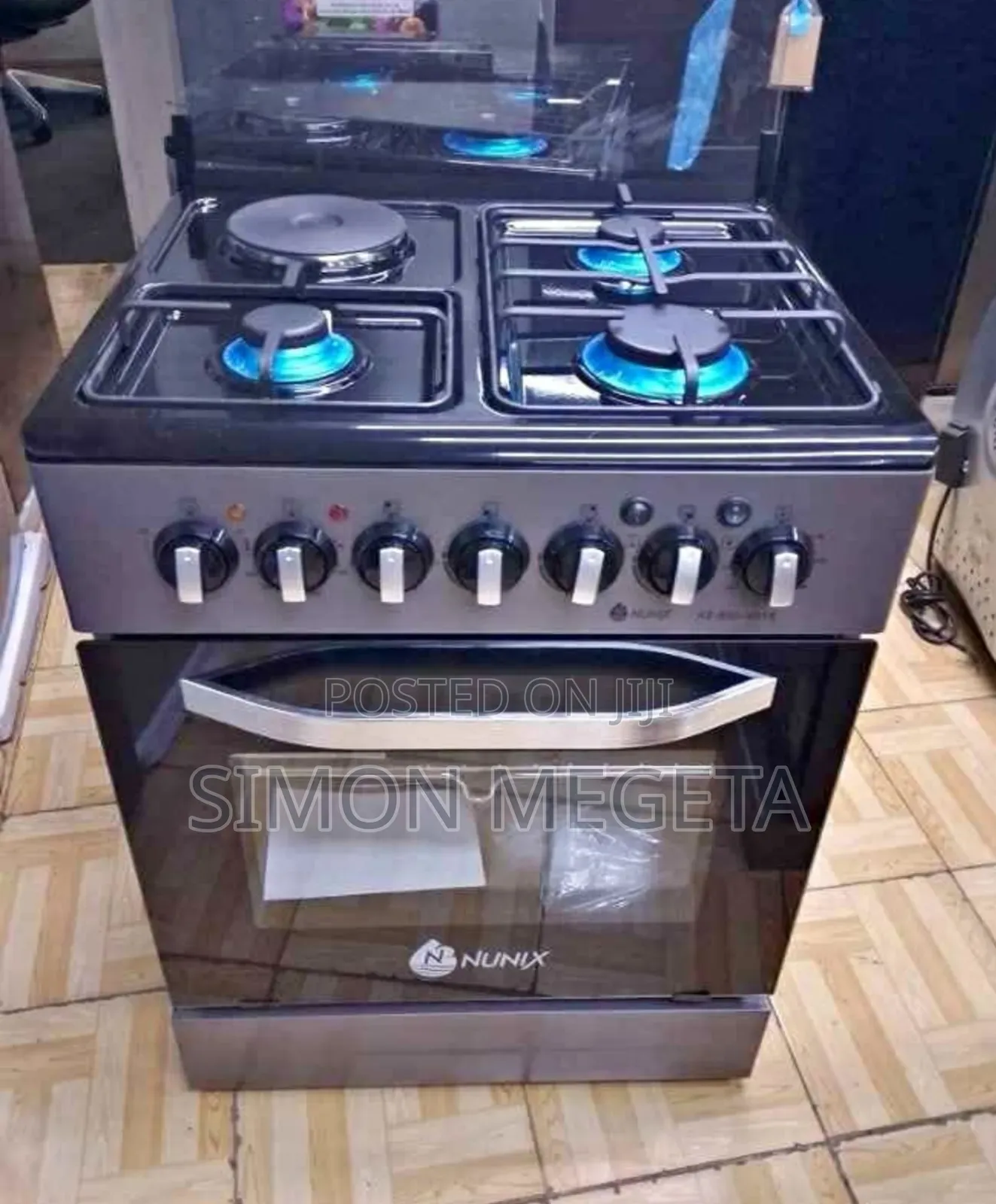 Nunix 60×60 Standing Cooker – Strong Build, Smooth Performance