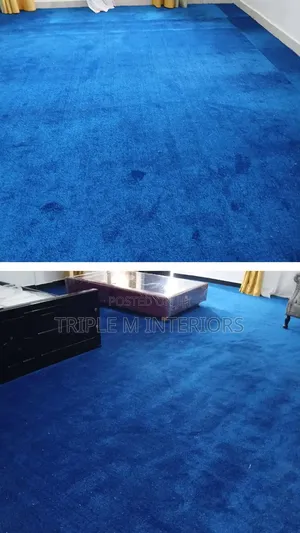 High-Density Usa Blue Flooring Carpet With 8mm Cushion