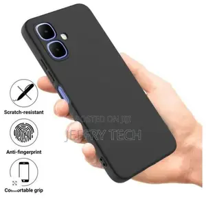 Infinix Smart 10 Soft Feel Black Heavy Duty Protection Phone Case/Back