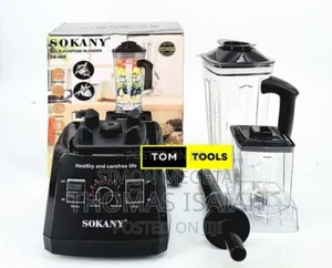 Black New One Sokanny 2in1 Commercial Blender