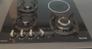 Assembled Bolesi 3burner in-Built Cooker + 1 Infrared Burner