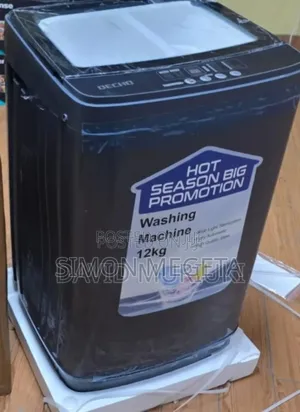 New Arrivals Decho 12kg Top Load Washing Machine Full Automatic Blac