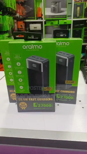Oraimo Powernova Qf1 27,000mah Fast Charging Power Bank (22.5w)