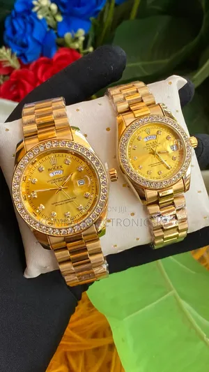 Rolex Iced Out Design Fashion Watches for Couple's Sets