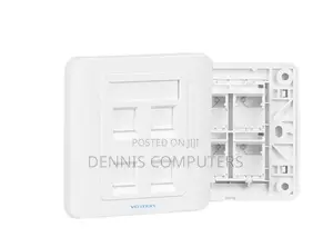 Vention 4-port Wall Faceplate White 86 Type