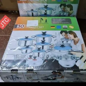 Marwa 30pcs Stainless Steel Cookware Set Induction Ready