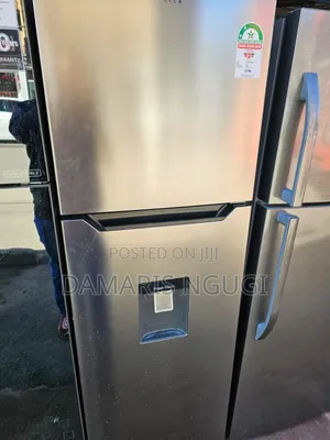 Von With Dispenser Double Door Fridge