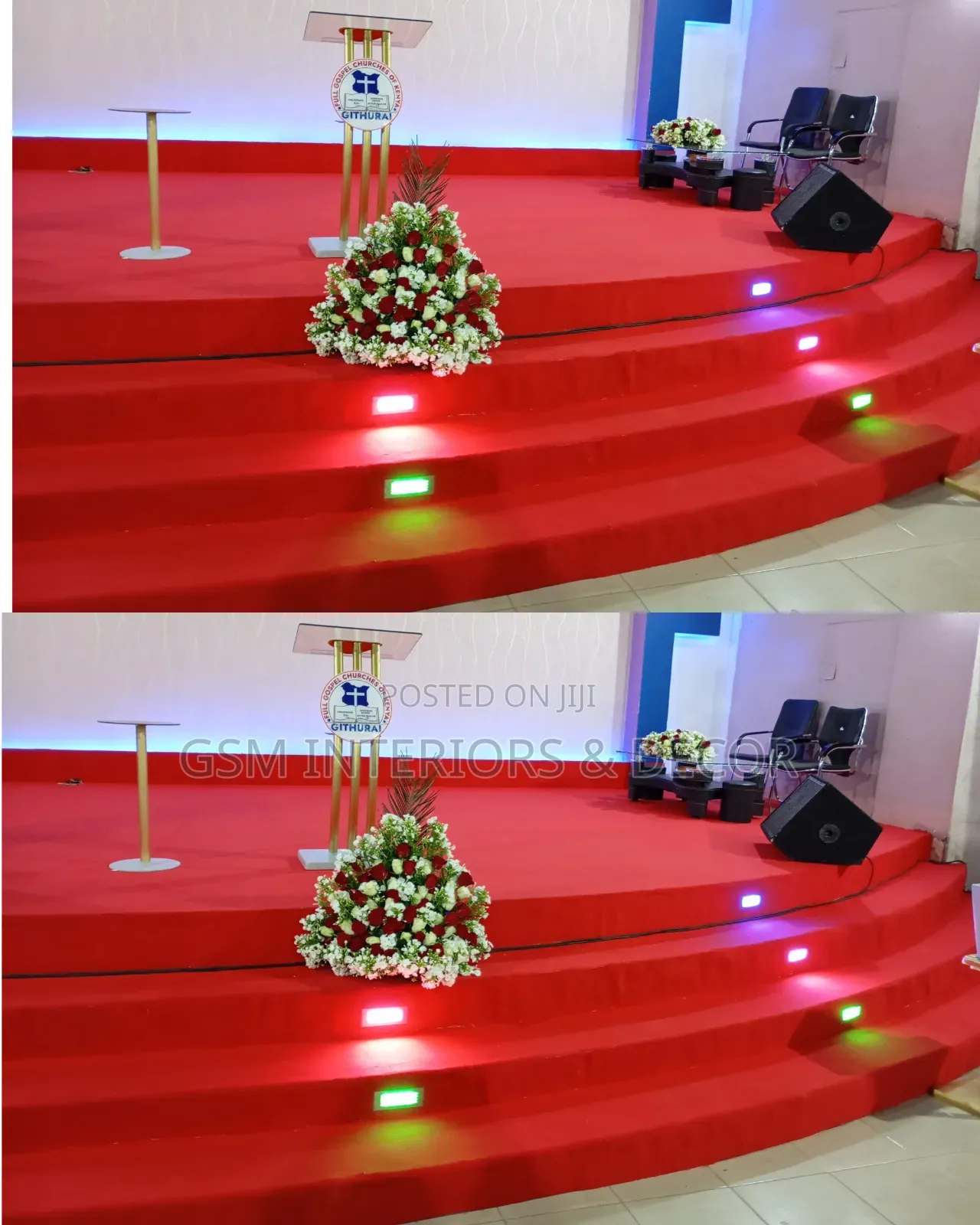 Wall to Wall Red Altar Carpets for Church Kiambu