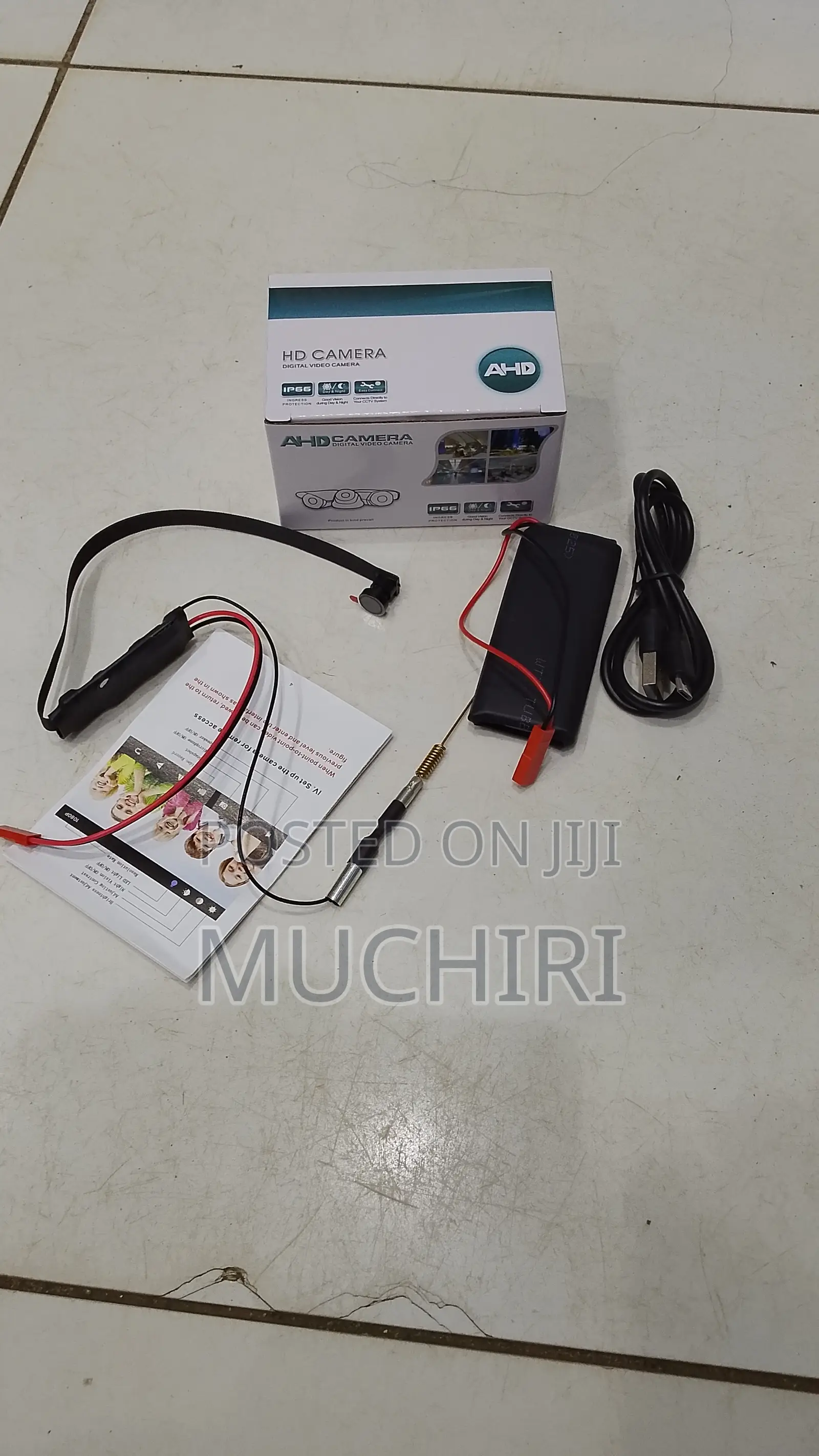 Hidden Pinhole Camera With Sound Recording