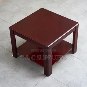 Style Square Solid Wood Coffee Table for Home Office Living Room
