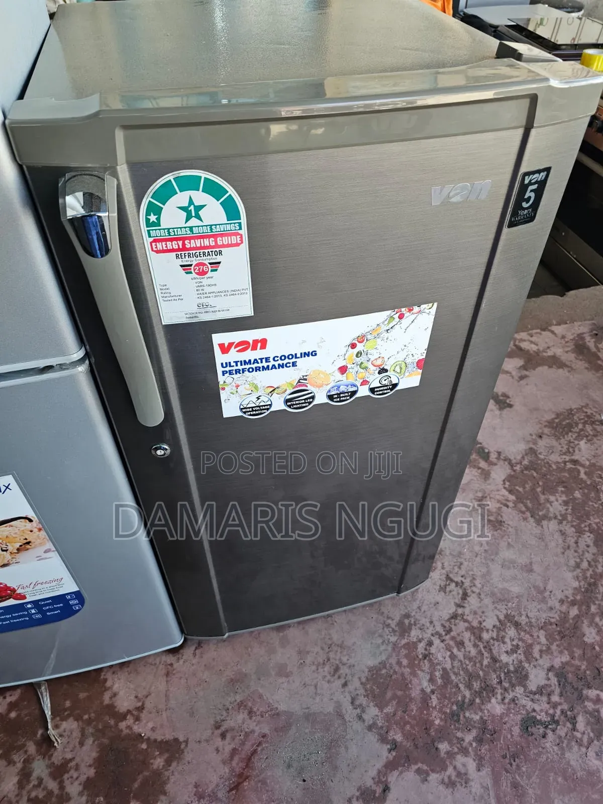 Von Single Door Fridge