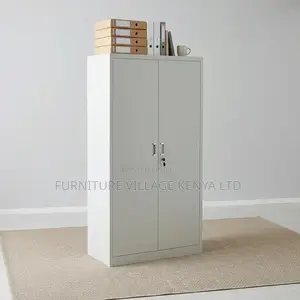 2-Door White Metallic Home Office Filling Cabinet