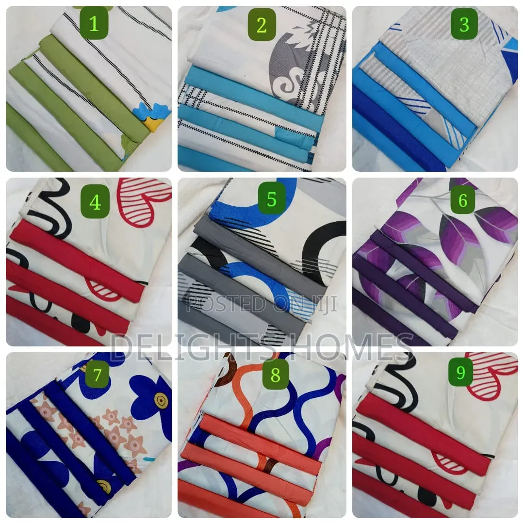 7*8 Soft Cotton Fitted Bedsheets-Br