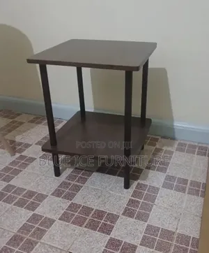 Wooden Side Table With Shelf