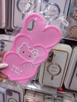 Hello Kitty Pink Silicone Phone Case Designed for the Apple iPhone