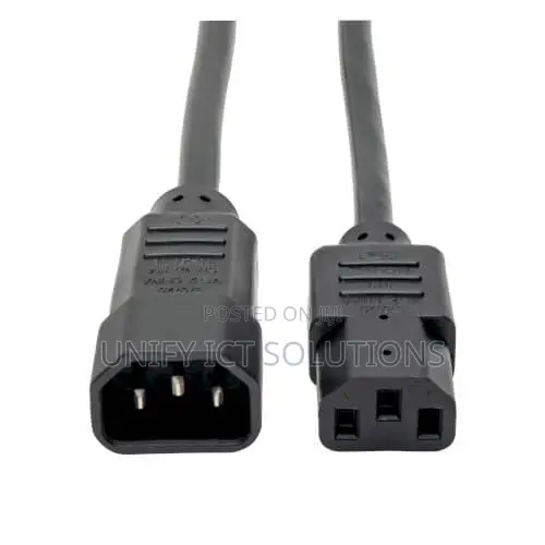 C13 to C14 Converter Black