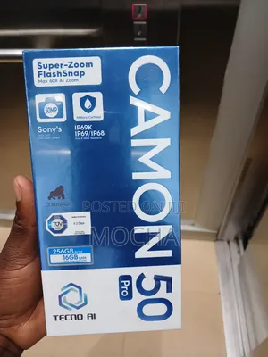 New Tecno Camon 50 Pro 256 GB Black