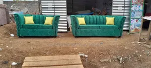3 Seater + 2 Seater Green Sofa on Sale - Payment After Delivery.